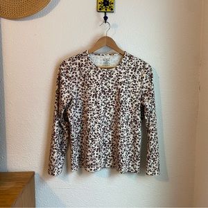 Vintage LL Bean like new size large top floral